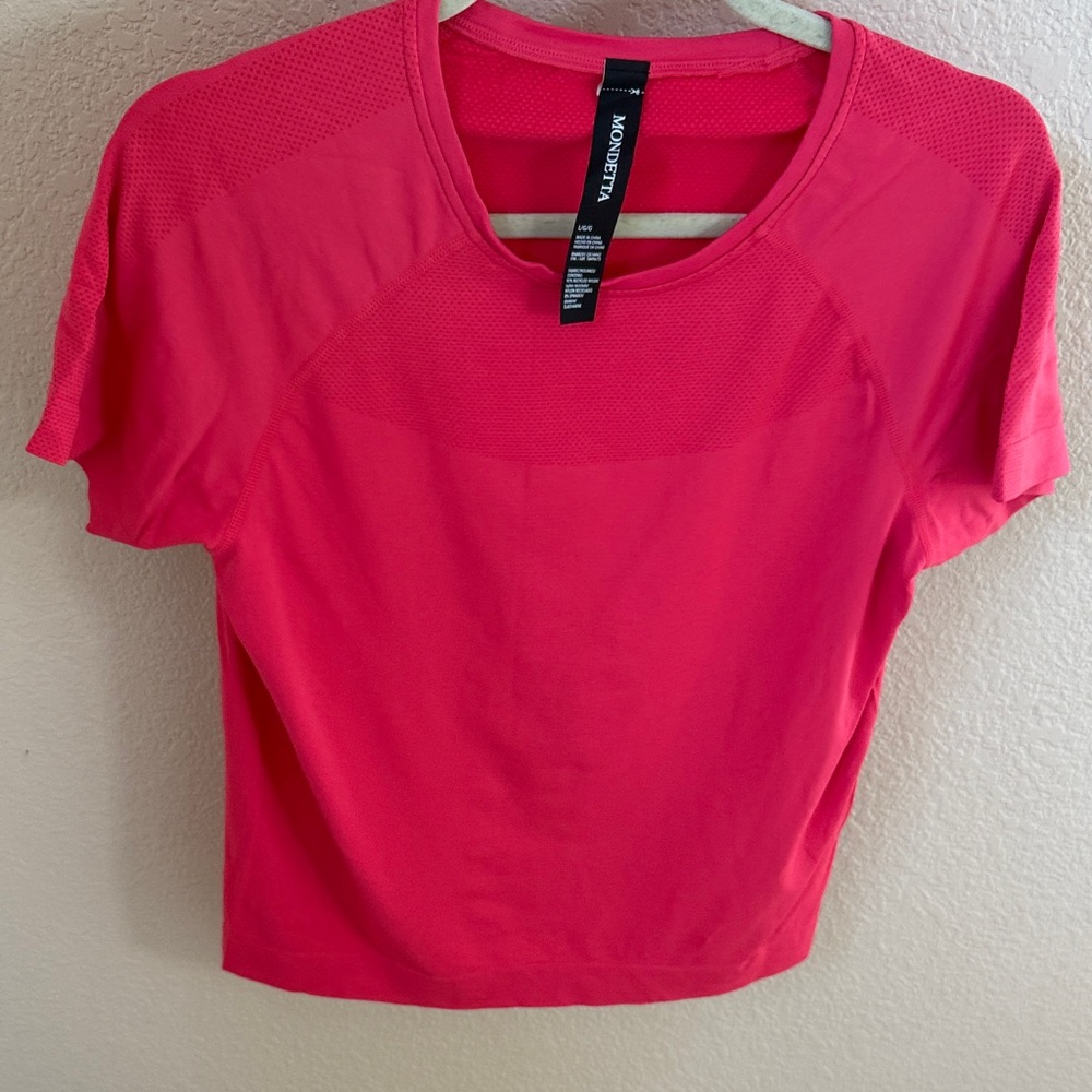 Mondetta Vibrant Pink Short Sleeve Tee